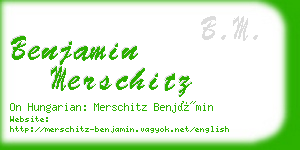 benjamin merschitz business card